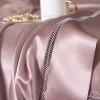 Luxury 25mm Mulberry Silk Comforter Smooth Soft Custom 10% Goose Down Quilt Multi-color for Home