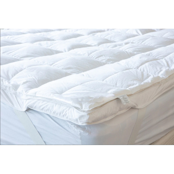 CHINESE FACTORY CUSTOMIZED TWO LAYERS INDULGENT 75% WHITE GOOSE DOWN MATTRESS TOPPER FOR BETTER SLEEPING
